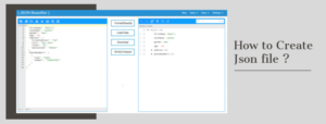 how to create json file
