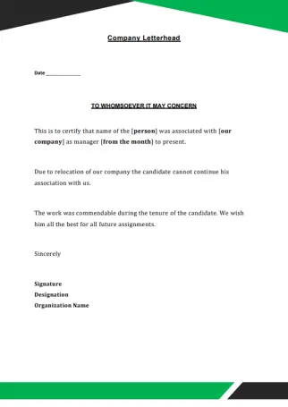experience letter for manager 17