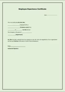 work experience template 7