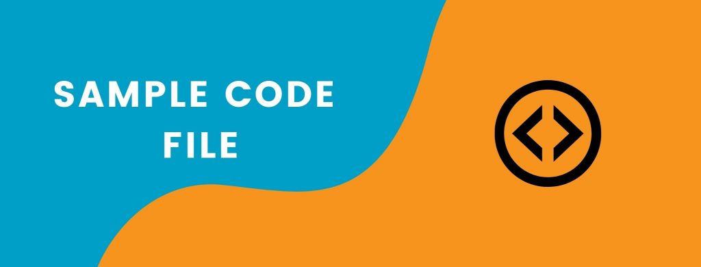 Sample Code File Download - Learning Container