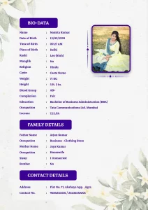 Biodata Format For Marriage 10