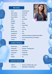 Biodata Format For Marriage - Learning Container