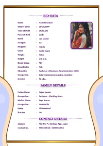 Download Biodata Format For Marriage [Boy & Girl]