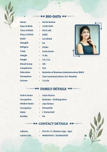 Biodata Format For Marriage 27