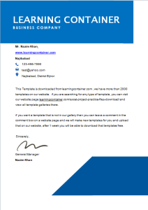 158-latest Letterhead Template design word
