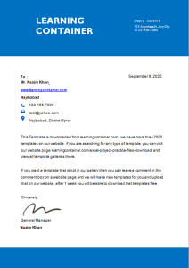 168- business letterhead template word