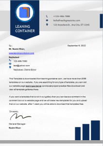 169- professional letterhead word template