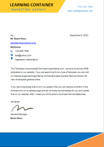 174- letter head design in ms word