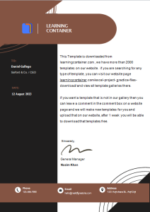 177- company letter head format