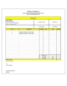 GST Invoice Format 4