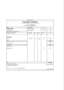 GST Invoice Format No 5