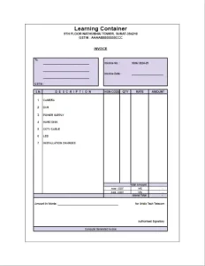 GST Invoice Format No 6