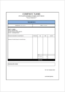 GST Invoice Format No 9