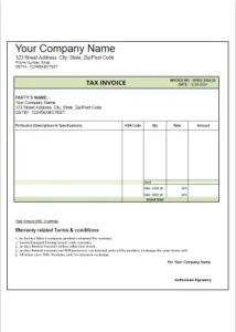 basic invoice template 25