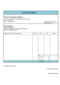 commercial invoice template 24