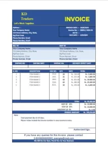 company invoice template 31