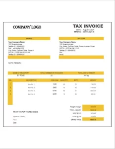 construction invoice template 19
