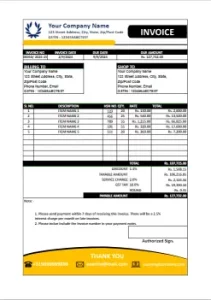 formal invoice template 50