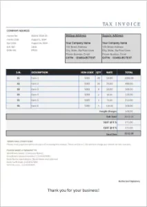 free invoice template excel 16