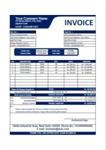 professional invoice template 40
