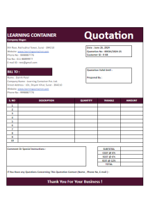 sample quotation in excel 34