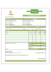 simple quotation format 8