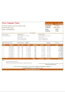 small business invoice template 34