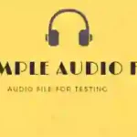 sample audio file for Testing